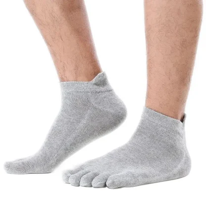 Solid Color Five Finger Toe Socks - Image 2