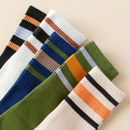 Striped Five Finger Men's Socks - Image 6