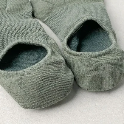 Breathable Plain Color Toe Socks - Image 9