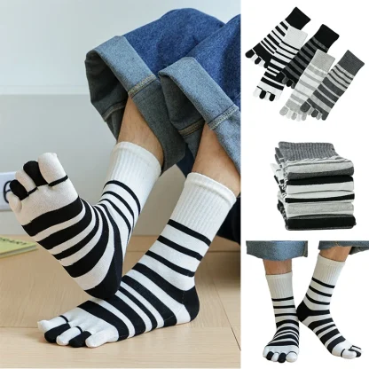 Classic Two Tone Striped Socks - Image 2