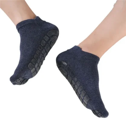 Solid Toe Socks with Non-Slip Decor - Image 10