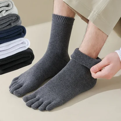 Solid Color Toe Socks with Cozy Fabric