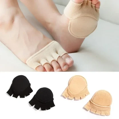 Comfy Half Toe Socks with Fingerless Design - Image 2