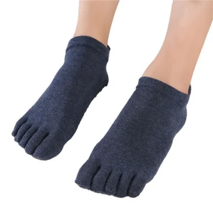 Solid Toe Socks with Non-Slip Decor - Image 9