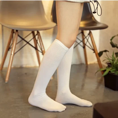 Split Toe Socks with Knee High Length - Image 7