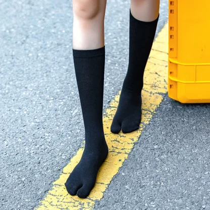 Split Toe Socks with Knee High Length - Image 4