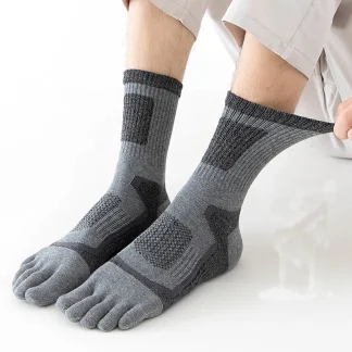 5 Pairs Thick Toe Socks For Fitness