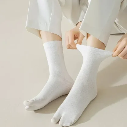 Two Toed Finger Socks with Solid Color - Image 2