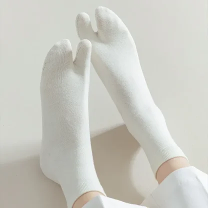 Two Toed Finger Socks with Solid Color - Image 3