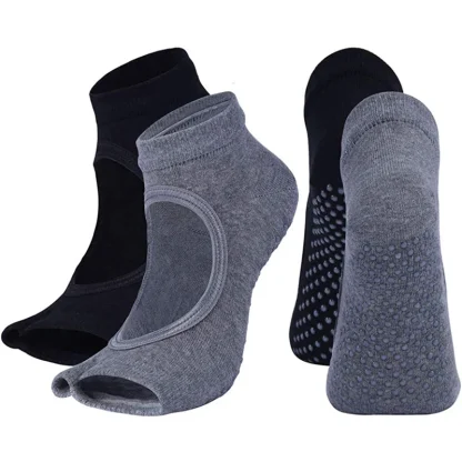 Anti-Slip Fingerless Socks with Cutout - Image 5