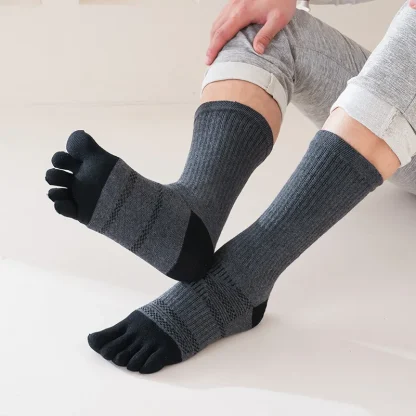 Long Compression Sweat-Absorbing Fitness Socks - Image 3