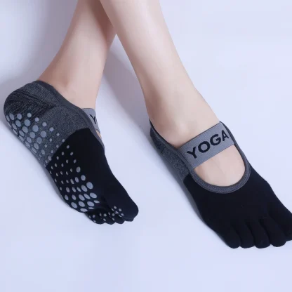 Breathable Non-Slip Ankle Socks for Yoga - Image 3